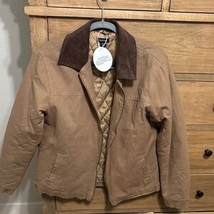 Boohoo Tan and Brown barn Jacket